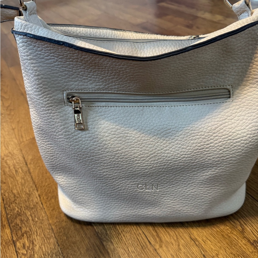 CLN Cream Studded Hobo Women's Bag 2015 Collection NWOT - Picture 3 of 14
